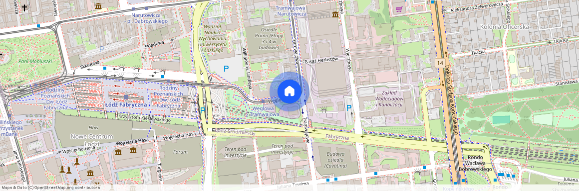 ul. Tramwajowa, Fabryczna, Śródmieście, Łódź, łódzkie