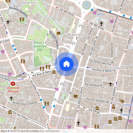 Via Guglielmo Marconi, Bologna, Emilia-Romagna 40122