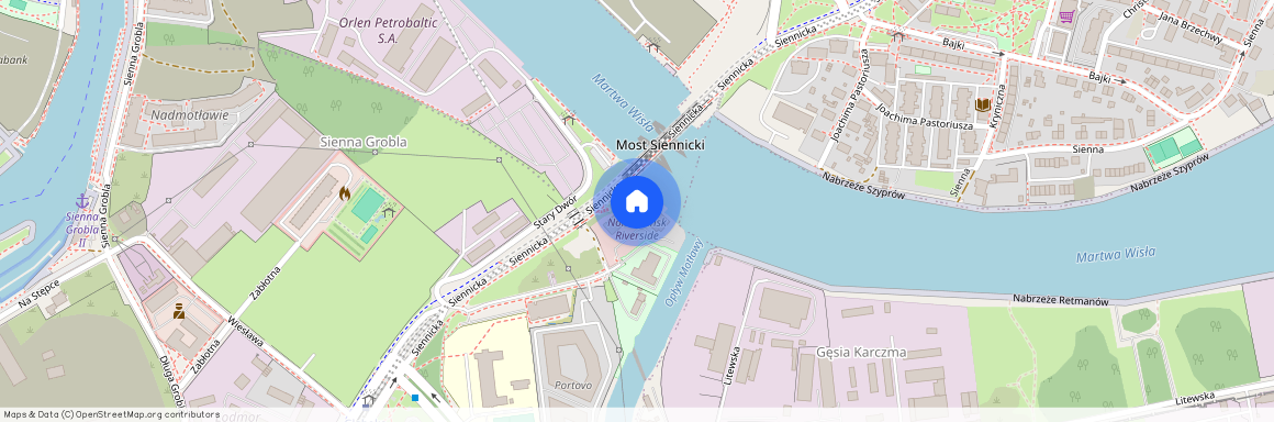 ul. Siennicka, Śródmieście, Gdańsk, pomorskie