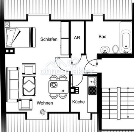 1-Zimmer-Wohnung in Top-Lage – nur 150m von der Universität fußläufig - Photo 4