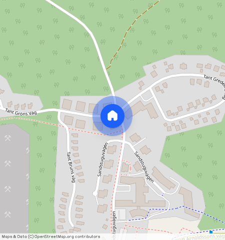 Vretarna, Botkyrka, Tumba, Stockholm, Tant gröns väg 1