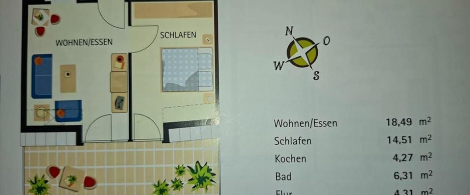 Traumhaft-schönes barrierefreies 2-Zimmerappartement in einer Seniorenresidenz in Herford mit Fahrstuhl und großem Balkon - Foto 1