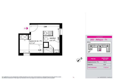 Location Appartement 1 pièce 17m² FRANQUEVILLE ST PIERRE 76520 - Photo 5