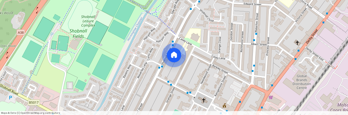 Shobnall Street, Burton-On-Trent, DE14