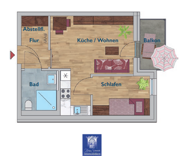 Ihre neue attraktive Dachwohnung mit Balkon, Fußbodenheizung, EBK u... - Foto 4