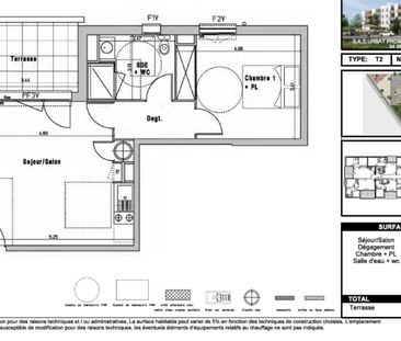 location Appartement T2 DE 44.73m² À TRETS - Photo 2