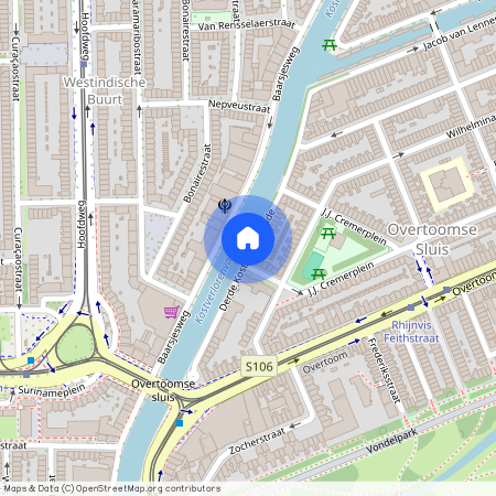 Overtoomse Sluis, 1054 TR, Derde Kostverlorenkade, Amsterdam