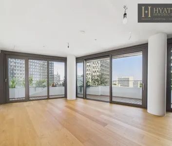 Danubeflats - Exklusive 2-Zimmer-Wohnung im höchsten Wohnhochhaus Österreichs mit zwei Balkonen, Spa und Blick auf die Neue Donau - Photo 1