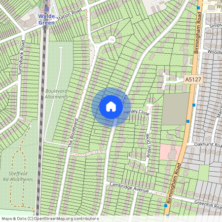 Green Lanes, Wylde Green, Sutton Coldfield