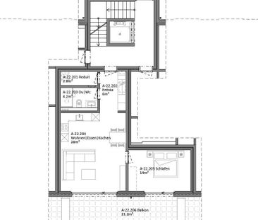 2.5 Zimmer, 55 m², 2. Stock - Photo 4