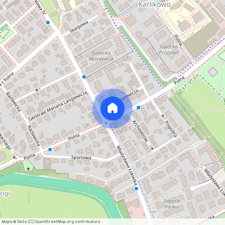 ul. Władysława Łokietka, Karlikowo, Sopot, pomorskie