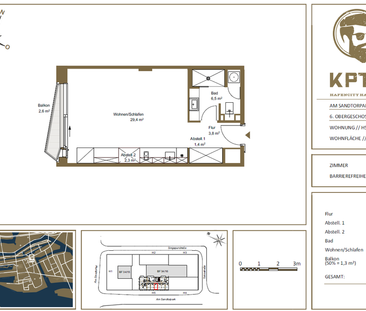 HafenCity: Attraktives Studioapartment zu vermieten! - Photo 4