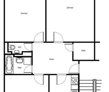 Zuhause fühlen: 3-Zimmerwohnung mit Balkon im 2. Obergeschoss - Photo 3