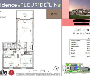 Location appartement 3 pièces - 68m² à Lipsheim (67640) - Photo 6