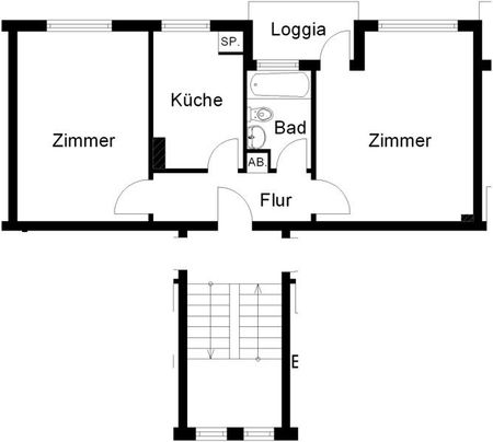 Schicke 2-Zimmer-Wohnung mit neuem Vollbad - Foto 2