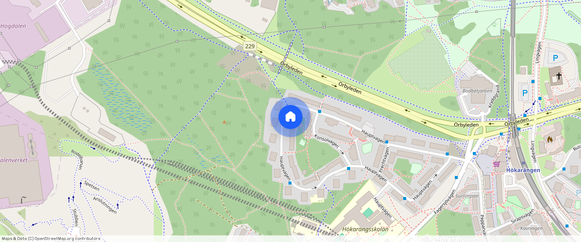 Hauptvägen **, Hökarängen