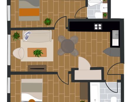 Apartment Type B3E Urban Mid-century - Photo 1