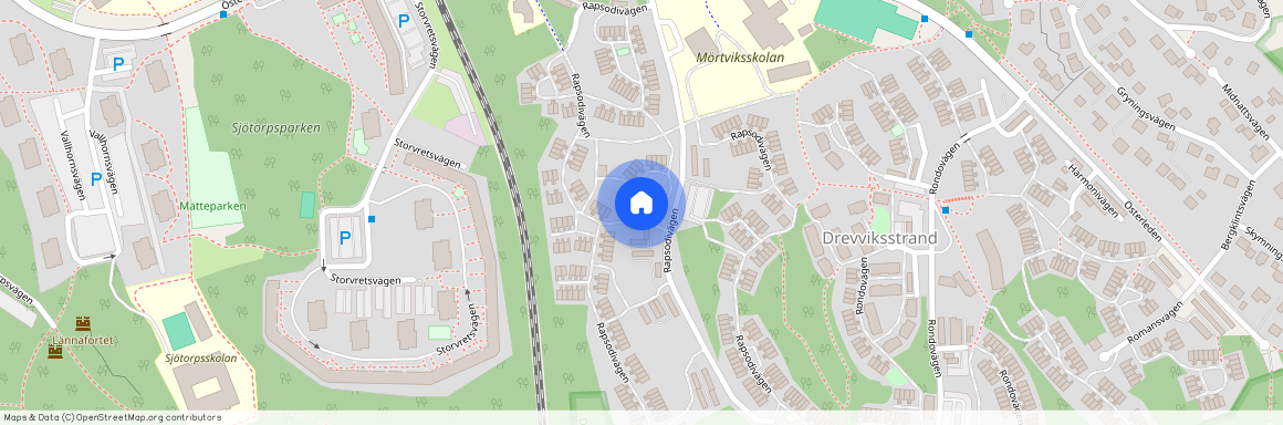 Rapsodivägen, Skogås