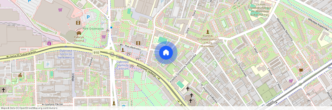 Centrum, kard. Wyszyńskiego, Dąbrowa Górnicza