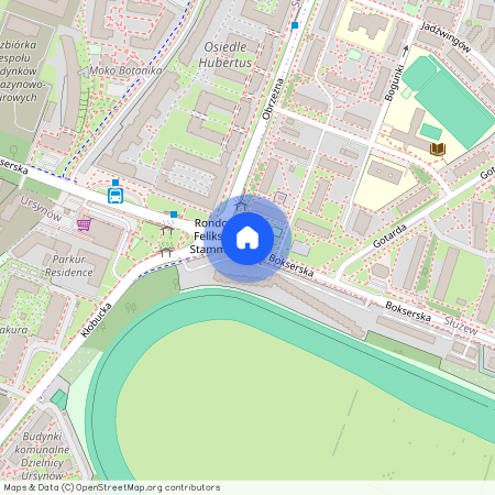 ul. Bokserska, Służew, Mokotów, Warszawa, mazowieckie
