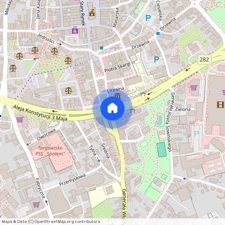 Centrum, Zielona Góra, lubuskie