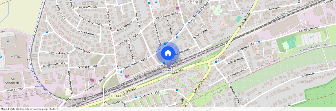 Bahnhofweg 12, 70825 Korntal-Münchingen OT Korntal