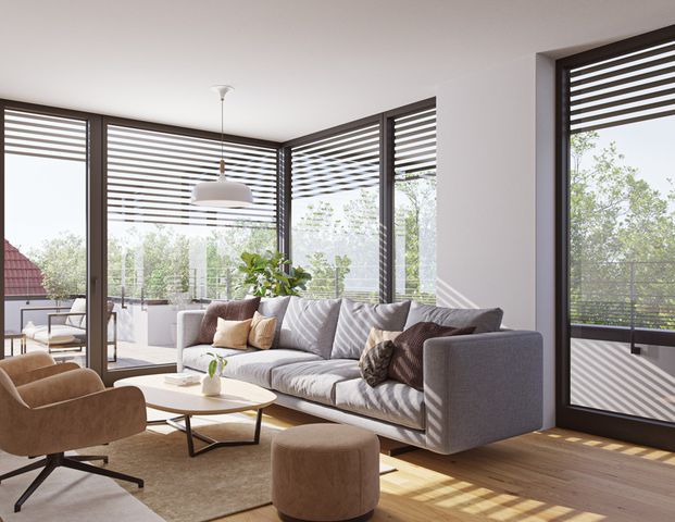 Wunderschöne 3-Zimmer Penthouse-Wohnung mit Dachterrasse und Weitblick auf den Wartberg sucht Sie! - Photo 1