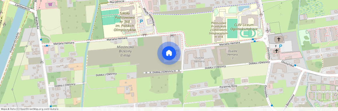 ul. Mariana Hemara, Brzeziny, Białołęka, Warszawa, mazowieckie