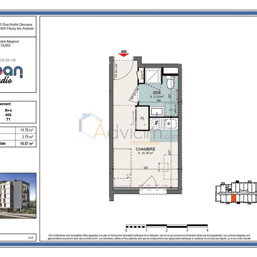 F1 neuf de 18.79 m² avec PARKING - Photo 2