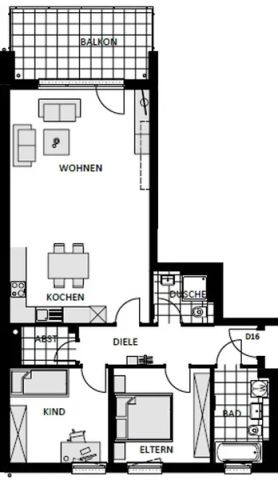 Moderne 3-Zimmer-Wohnung mit Einbauküche, großem Balkon und Aufzug! - Photo 4