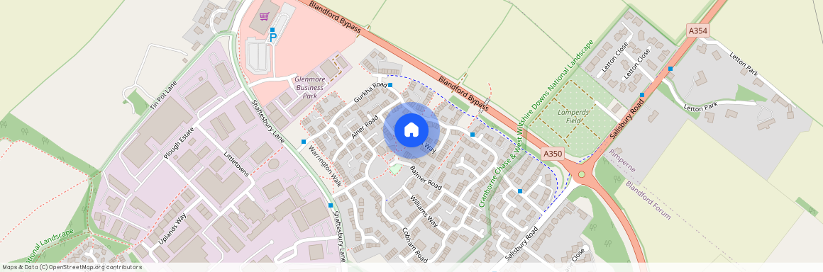 Rifles Way, Blandford, Dorset, DT11