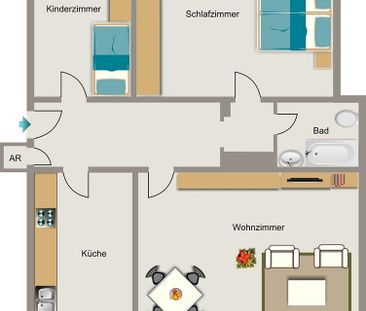 Bezugsfertige Wohnung - Einfach Möbel rein und Füße hoch! - Foto 1