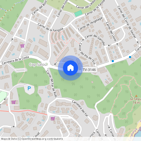 Pla de Maset - Cap de Salou, - Carretera de la Costa