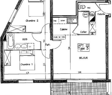 Location Appartement 3 pièces 61m² ST SEBASTIEN SUR LOIRE 44230 - Photo 5