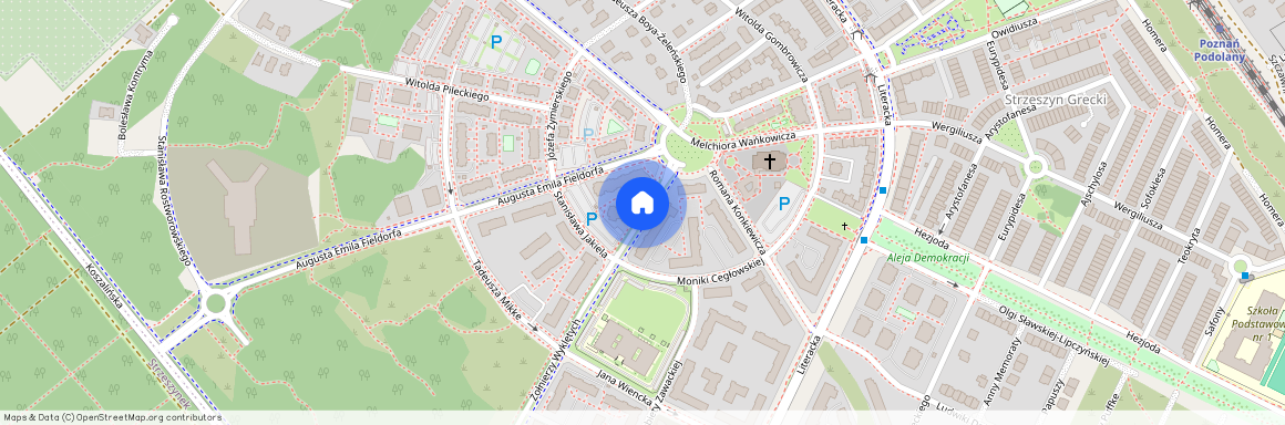 ul. Augusta Emila Fieldorfa, Strzeszyn, Jeżyce, Poznań, wielkopolskie