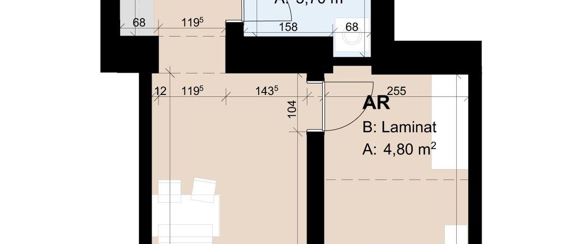 Geförderte Altbauwohnung mit 2 Zimmern im 2. Stock - Foto 1