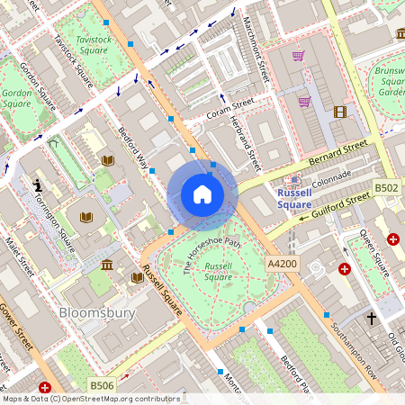 Flat 42, Bloomsbury Mansions, 13-16 Russell Square, London, WC1B 5ER