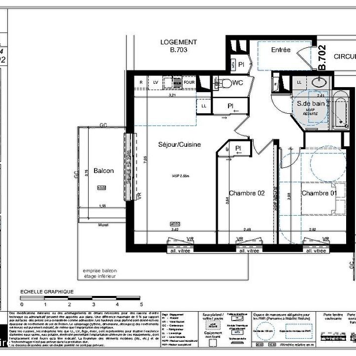 Appartement T3 à louer - 64 m² - Photo 2