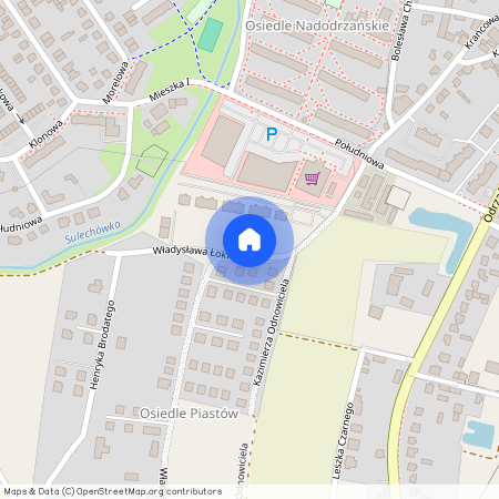 ul. Władysława Łokietka, Sulechów, Sulechów, zielonogórski, lubuskie