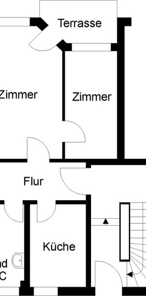 + Renoviert + kleine 2-Raum-Wohnung - Photo 2