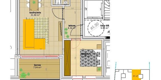 Appartement te huur in Sint-Andries voor € 1.100 met 2 slaapkamers - Foto 3