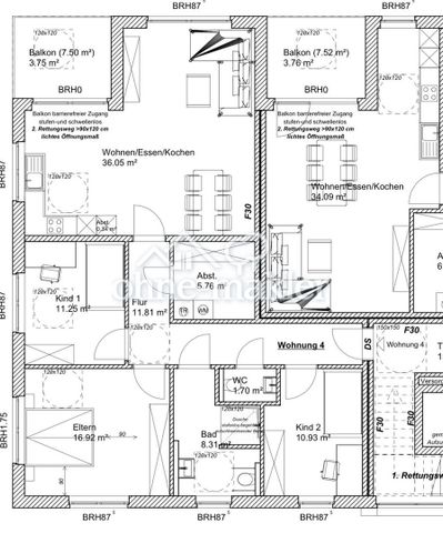ERSTBEZUG! 4-Zimmer-Neubau mit Balkon- KfW-40 QNG, Fußbodenheizung & Top - Grundriss - Photo 4