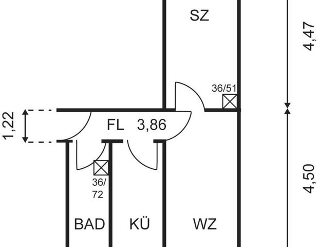 2 Raum Wohnung in Leopoldshall - Photo 1