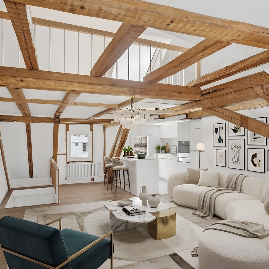 Your former city apartment – 5.5-room maisonette apartment with attic - Photo 1