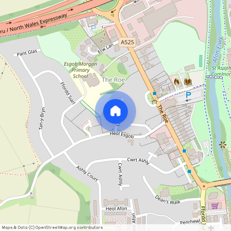 Lon Y Gadeirlan, St Asaph