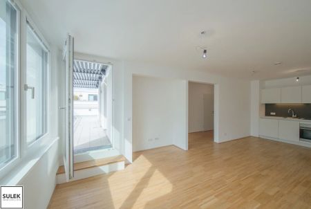 VIDEOTOUR: 3 Zimmer Wohnung mit 20m² Dachterrasse - beziehbar ab Juli! Neubau! - Photo 4
