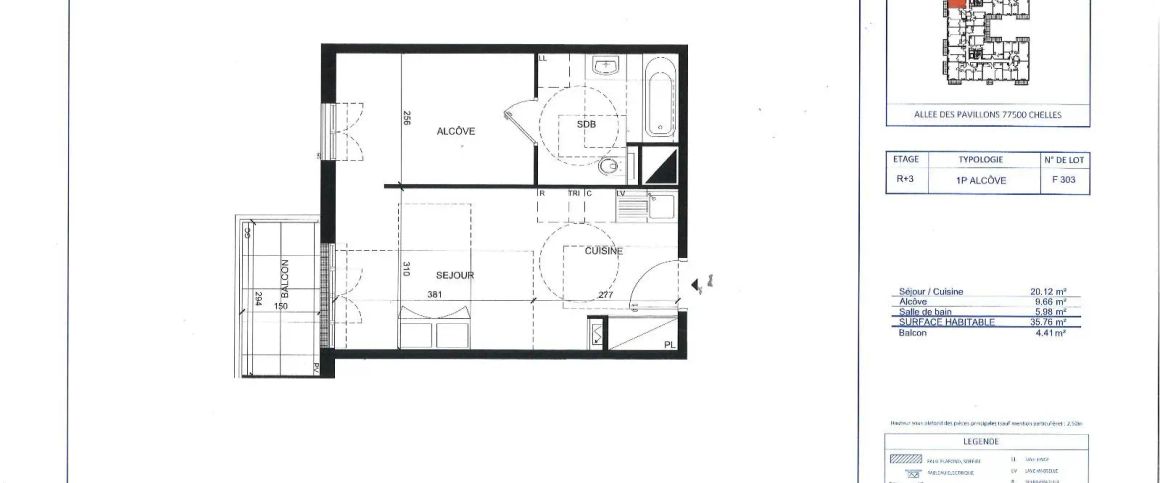 Appartement à louer 1 pièce 35.76m² - Photo 1