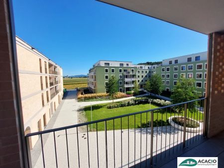 wunderschöne 3-Zimmerwohnung mit großer Loggia und herrlichem Ausblick auf Grünanlage mit toskanischem Flair - Neubau - Erstbezug - Tiefgarage vorhanden - Foto 2