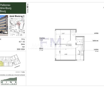 Rue Peillonnex ? 3 pièces d'env. 42 m² au 2ème étage - Foto 4