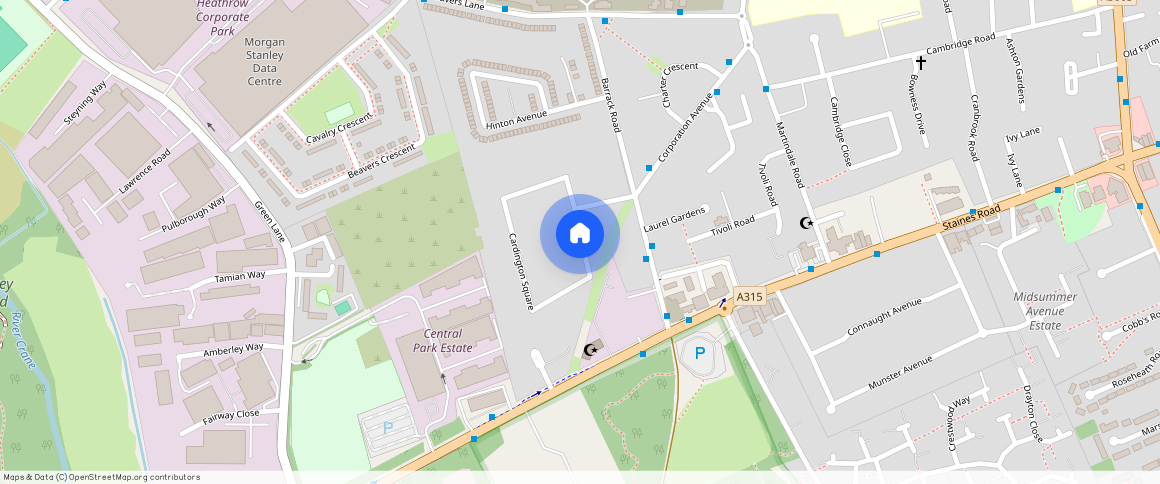 Cardington Square, Hounslow, TW4